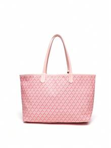 Women's Fashion New Simple Tote Bag Set, Shoulder Bag, Large Capacity Handbag, Versatile Ladies Handbag, Wallet, Student Shoulder Bag - Pink - View 4