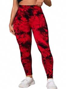 Plus Size Women Seamless High-Waisted Yoga Pants, Oversized Yoga Pants Are Very Fat, Can Be Worn With A High Waist And Nude. They Are 9/10 Plus Size Leggings, Yoga Pants And Leggings Yoga Pants Plus Size Plus Size Gym Clothes Tie-Dye - 紅札 - 查看 8