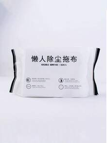 20 piezas/paquete Toallitas húmedas, 30 piezas/paquete Toallitas secas, Mopa plana multifuncional para uso doméstico, Mopa desechable giratoria de manos libres para húmedo y seco