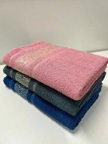 Kit 2 Toalhas De Banho Grossa Luxo Mônaco - Rosa Toalhas - Salmão - Visão 5