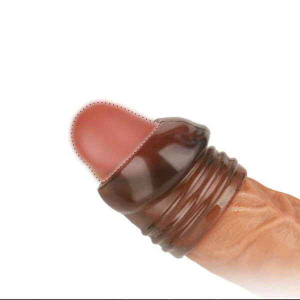 Sex Toy TPE Penis Ring, Ultra Soft Stretchy Cock Rings Design For Stronger Pleasure Enhance, Longer Harder Erection, Glans Protector,Glans Stimulator,Foreskin Correction,Sex Tools Rings For Men Or Couples