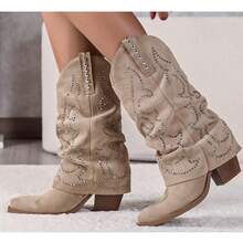 Women's Fashion Boots - Khaki - View 1