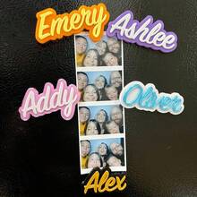 Unique Personalized Name Magnet - Personalized Acrylic Custom Name Magnet For Fridge, Locker Or Office | Small Gift Idea For Family And Friends - Customized Text Fridge Magnets - View 7