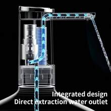 Water Bottle Pump Dispenser: Electric Water Dispenser Pump For Bottled Water Foldable Drinking Water Pump USB-Charing Water Bottle Dispenser Automatic Water Gallon Pump - White - View 9