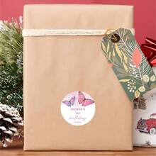 Etiquetas de boda modernas personalizadas, pegatinas de vuelta, pegatinas de temporada de graduación, etiquetas de papel de seda de boda personalizadas, papelería de boda personalizada, pegatinas de caja, pegatinas de embalaje, pegatinas de regalo, pegatinas de mensaje, regalo personalizado - Pegatinas de mariposas - Ver 6