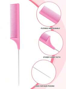 5pcs Detangling Hair Brush Set: Includes Wet & Dry Detangler Brushes, 200ml Spray Bottle, Eyebrow Brush, Comb, And Lightweight Hair Accessories Suitable For All Hair Types