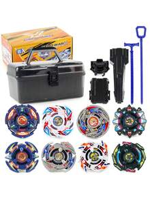 Bey Dranzer Dragoon GT Booster Starter Top With Launcher Set Spinning Toy Metal Battle Game Gyro With Storage Box Gift - Multicolor - View 2