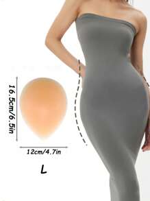 2 pezzi Cuscinetti in silicone riutilizzabili e invisibili per il seno da donna, utilizzati per migliorare fisicamente i glutei su entrambi i lati e modellare il corpo, supportare le anche e i glutei con patch che mostrano l'ingrandimento, adatti a signore di vari tipi di corporatura