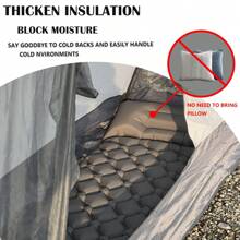 Upgraded 5cm Inflatable Camping Mattress With Built-In Ergonomic Pillow |Combinable Double|Twin Size |Lightweight Protable Quick Inflation Air Mattress For Camping,Hiking,Travel&Outdoor