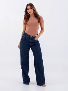 Women's Suplex Blouse Short Sleeve Basic Simple Casual Elegant - 駝色 - 查看 4