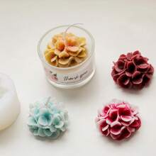 Molde de silicona de flor de hortensia - de fácil desmolde y duradero, para hacer velas, resina o yeso para decoración del hogar, regalos y bodas