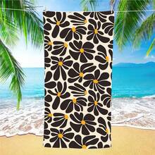 1pc Bohemian Floral Beach Towel, Super Soft Fiber Extra Large Beach Blanket, Highly Absorbent Bath Towel, Suitable For Travel, Swimming Pool, Snorkeling, Surfing, Yoga, Camping, Available In Adult And Children Sizes, Beach Accessory Beach Essentials - Multicolor - View 5