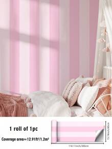 SUPSTICKER 1pc Minimalist Colorful Striped Pattern Wall Sticker, Self-Adhesive Easy To Clean Waterproof Removable And Reusable, Home Decor Wallpaper Applicable To Kitchen, Bathroom, Bedroom, Living Room, Cabinets, Wardrobes, Stairs, Doors And More Scenarios Wall Paper Wall Stickers Room Decor Wall Decor Living Room Decor