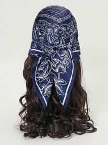 1pc Paisley Printed Bandana Headband Handbag Decoration Silk Square Scarf Suitable For Daily Use Bandana,Hair Band,Head Band Ideal For Dressing Up Your Look