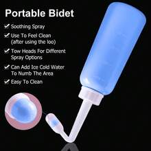 Botella portátil de bidé posparto esencial para viajes de Navidad, botella rociadora de enjuague perineal a prueba de fugas, 350/500ml, 3 opciones de color. Accesorios de baño para limpieza íntima, suministros de baño, herramientas de baño