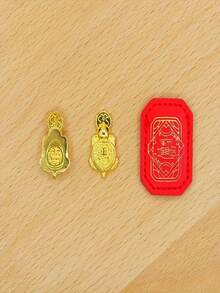 2 件/1 件风水吉祥金龟雕像摆件 - 金属财富象征，带保护套，适合风水爱好者、繁荣、财富装饰、家居装饰 - 彩色 - 查看 7