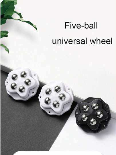 4pcs Self-Adhesive Swivel Casters, 360 Degree Rotation Universal Wheels - Easily Move Any Item! Stainless Steel Self-Adhesive Universal Caster Wheels, Swivel Casters With Ball Bearings, Suitable For Storage Boxes Under Bed, Easy To Move, Applicable To Home Storage Boxes And Cabinets