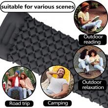 Upgraded 5cm Inflatable Camping Mattress With Built-In Ergonomic Pillow |Combinable Double|Twin Size |Lightweight Protable Quick Inflation Air Mattress For Camping,Hiking,Travel&Outdoor