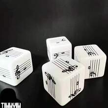 2 件套音乐谱号和音符骰子，有趣的符号学习工具，有助于学习音乐理论 - 五線譜骰子2個裝 - 查看 11