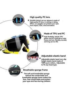 2025 AirFlow Pro Fashion Sunglasses - Sport Thick Frame, Equipped With Breathable Foam Pad And Adjustable Headband, Anti-Glare PC Lenses, Suitable For Outdoor Activities