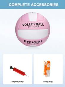 1pc Super Soft Official Size 5 Volleyball, Suitable For Outdoor/Indoor/Pool/Gym Training, High-Quality Volleyball Equipment, Durable & Stable, Waterproof For Beach Games & Training