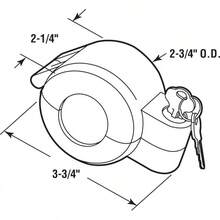 4180 Door Knob Lock-Out Device – Prevents Turning Of Door Knob And Access To Keyhole, Can Be Used For Home Rentals, Evictions, Job Sites  More – Keyed Alike, Diecast, Gray (Single Pack) - Device - View 2