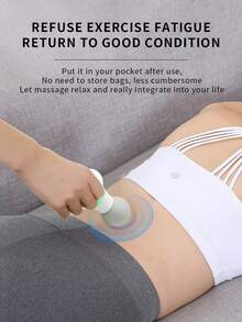 迷你按摩枪，用于肌肉放松、筋膜按摩，家用振动按摩器，便携式筋膜按摩设备，健身和旅行必备，400mAh电池容量
