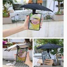 1 Stück Outdoor-Handy-Sonnenschirmständer, Mini-Sonnenschutz-Clip-Design, UV-Schutz, blendfreier Handy-Schirm – geeignet für Outdoor, Strand, Fotografie und Verwendung im Auto. Kompatibel mit iPhone, Android-Handy, Geschenk für Geburtstag, Familie, Freunde, für Sommerurlaub, Outdoor, Strand, Reisen. Handyhalter, Handyständer, Handyzubehör. Kompatibel mit iPhone, Android-Handy, Geschenk für Geburtstag, Familie, Freunde, für Sommerurlaub, Outdoor, Strand, Reisen.