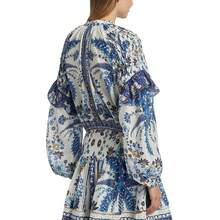 FARM Rio Ana Tapestry Cotton-Blend Blouse - 米白色 - 查看 5