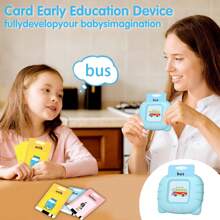 224 Words, Talking Flashcards For 1 2 3 4 Year Olds, Language Learning Toys, Pocket Speech Therapy Toys, Autism Toys, 31 Themed Montessori Toys,The Best Gift For Children For Halloween, Christmas, And New Year