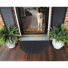 Half Circle Doormat Indoor Half Round Door Mats Outdoor Rubber Entryway Half Moon Rug Inside Welcome Front Door Mat Indoor - Multicolor - View 3
