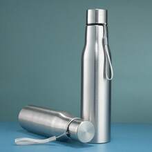 1 个 750ml/1000ml、25.3oz/33.8oz 316 不锈钢水瓶，男女通用便携式户外运动水杯，简易大容量徒步水瓶带手柄（非保温瓶） - 彩色 - 查看 6