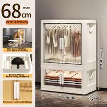 5/4/3/2/1 Layer No-Assembly Baby Wardrobe Folding Storage Cabinet, Household Snack Organizer Box, Multi-Layer Children Closet