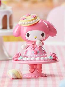 Sanrio 1pc Sanrio My Melody Afternoon Tea Series Blind Box Collectible Figurine, Cute Desk Decor, Perfect Gift For Girls,School Supplies,Back To School