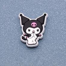 Sanrio 5pcs Cute KT Cat PVC Shoe Charms, Cartoon Hole Shoes Decorations, Travel & Beach Shoes Accessories Back To School