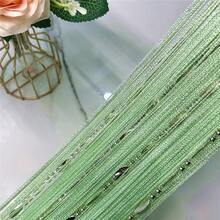 100cmX200cm Decorative Door String Curtain Beads Wall Panel Fringe Window Room Divider Blind For Wedding Coffee House Parts Door Divider Beads Tassel Screen Decoration (Colorfull 25) - Fruit Green - 查看 2