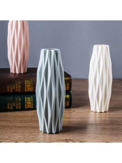 Piece Large Moderne Vloer St ing Vase Home ation Lightweight Plastic ative Vase, Room ation, Aesthetic, Girly Beautiful Outdoor Garden Flower Glass view 10