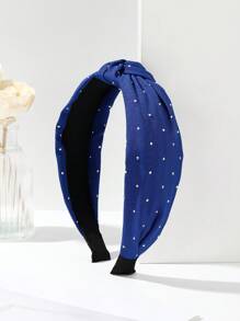 1 Peça Faixa de Cabelo de Tecido com Borda Larga e Cristais Brilhantes Torcidos, Faixa de Cabelo para Mulheres, Acessórios de Cabelo, Diadema, Aro de Cabelo