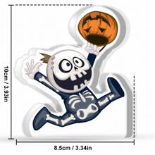 1 Stück transparenter Acryl Halloween Heim Dekoration Ornament Schreibtisch Deko Ornamente Halloween Geschenke Frohes Halloween