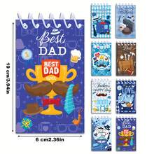 8 件节日卷轴、胡子派对计划器、记事本、备忘录、官方文件、装饰包装、直立翻页、便携且可拆卸 - 彩色 - 查看 5