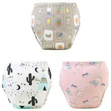 6件婴儿如厕训练裤 - 透气训练内裤，松紧腰身，柔软舒适，适合幼儿，多色可选，如厕训练，幼儿内裤，婴儿尿布裤，设计简约，面料耐用。送给男婴和女婴的最佳礼物