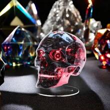 1pcsVampire Carriage, Jack Crow, Skull Head, Halloween Series, Acrylic Desktop Stand, Atmosphere Decoration
