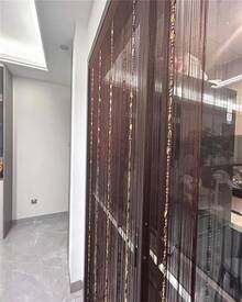 100cmX200cm Decorative Door String Curtain Beads Wall Panel Fringe Window Room Divider Blind For Wedding Coffee House Parts Door Divider Beads Tassel Screen Decoration (Colorfull 25) - Coffee - 查看 6