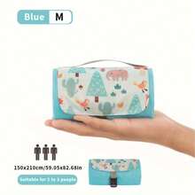 Multi-Style Outdoor Portable Picnic Mat Pocket Mini Beach Camping Sandproof Ground Cloth – Ultra-Light Large Picnic Blanket With Desert Oasis Print – Compact Pocket Storage, Sand-Free, Waterproof, Foldable, Reinforced Corners For Stability