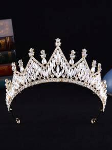 1 Peça Coroa Elegante e Cintilante, Adequada Para Adolescentes e Mulheres, Para Usar em Festas e Decoração