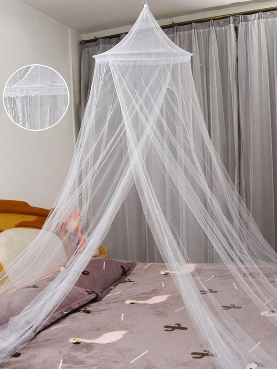 1/2Pcs Mosquito Mesh Net For Bed Canopy Large Dome Mosquito Net Hanging Bed Net Tent Hanging Fly Insect Repellent Dome Tent For Home And Outdoor - Multicolor - View 1