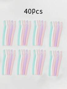 40pcs/18pcs/6pcs/3pcs Eyebrow Trimmer Razors, Stainless Steel Straight Handle Eyebrow Shavers Makeup Tool, Unisex Painless Hair Remover With Protective Cap, Ideal For Beginners To Avoid Injury On Face And Body, Precision Eyebrow Grooming Tool,Makeup,Cheap,Room Decor,Vanity,Travel,Bedroom,Makeup Accessories,Eyebrow Razor