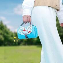 Multi-Style Outdoor Portable Picnic Mat Pocket Mini Beach Camping Sandproof Ground Cloth – Ultra-Light Large Picnic Blanket With Desert Oasis Print – Compact Pocket Storage, Sand-Free, Waterproof, Foldable, Reinforced Corners For Stability