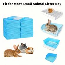50pcs Absorbent Dog Training Pads, Heavy Duty Fabric Puppy Urine Pads, 17.72x23.62inch/23.62x23.62inch/23.62x35.43inch, Leakproof, Washable, Suitable For Large Dogs, Blue