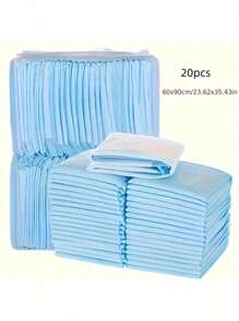 50pcs Absorbent Dog Training Pads, Heavy Duty Fabric Puppy Urine Pads, 17.72x23.62inch/23.62x23.62inch/23.62x35.43inch, Leakproof, Washable, Suitable For Large Dogs, Blue